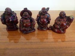 4 مجسمه بودا مینیاتوری قدیمی
