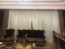 پرده و زیر پرده با عرض زیاد مناسب انواع پنجره