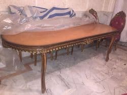 ميز ناهار خوري استيل- 8 نفره- چوب گردو