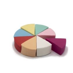 پد آرایشی هشت تکه رنگی