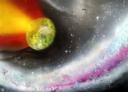 تابلو نقاشی کهکشان 