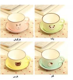 فنجان و نعلبکی سرامیکی