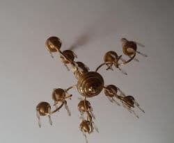 لوستر پنج شاخه، در حد نو