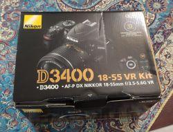 دوربین نیکون d3400 به همراه کیف و کارت sd
